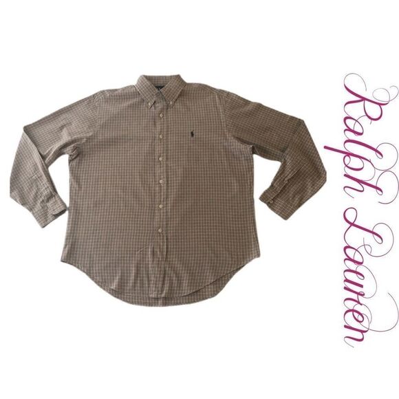 Ralph Lauren Classic Fit Long Sleeve Casual Button Down Shirt Sz Large - Picture 1 of 6